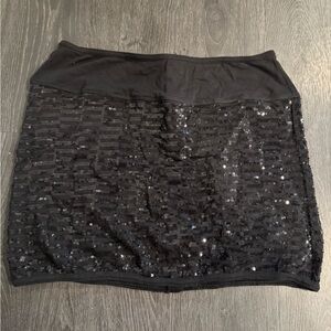 4/$15 American Eagle Black Sequin Mini Skirt